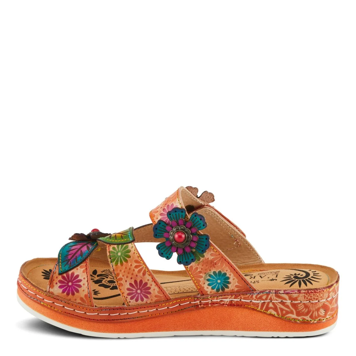 Spring Step Shoes L'Artiste Pillow Soft Sandals Women's Hand Painted Leather - Image 9