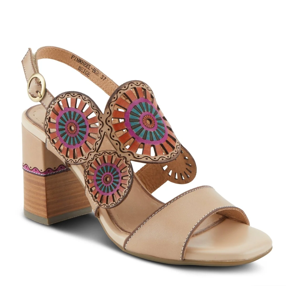 Spring Step Shoes L'Artiste Pinwheel Women’s Leather Sandals