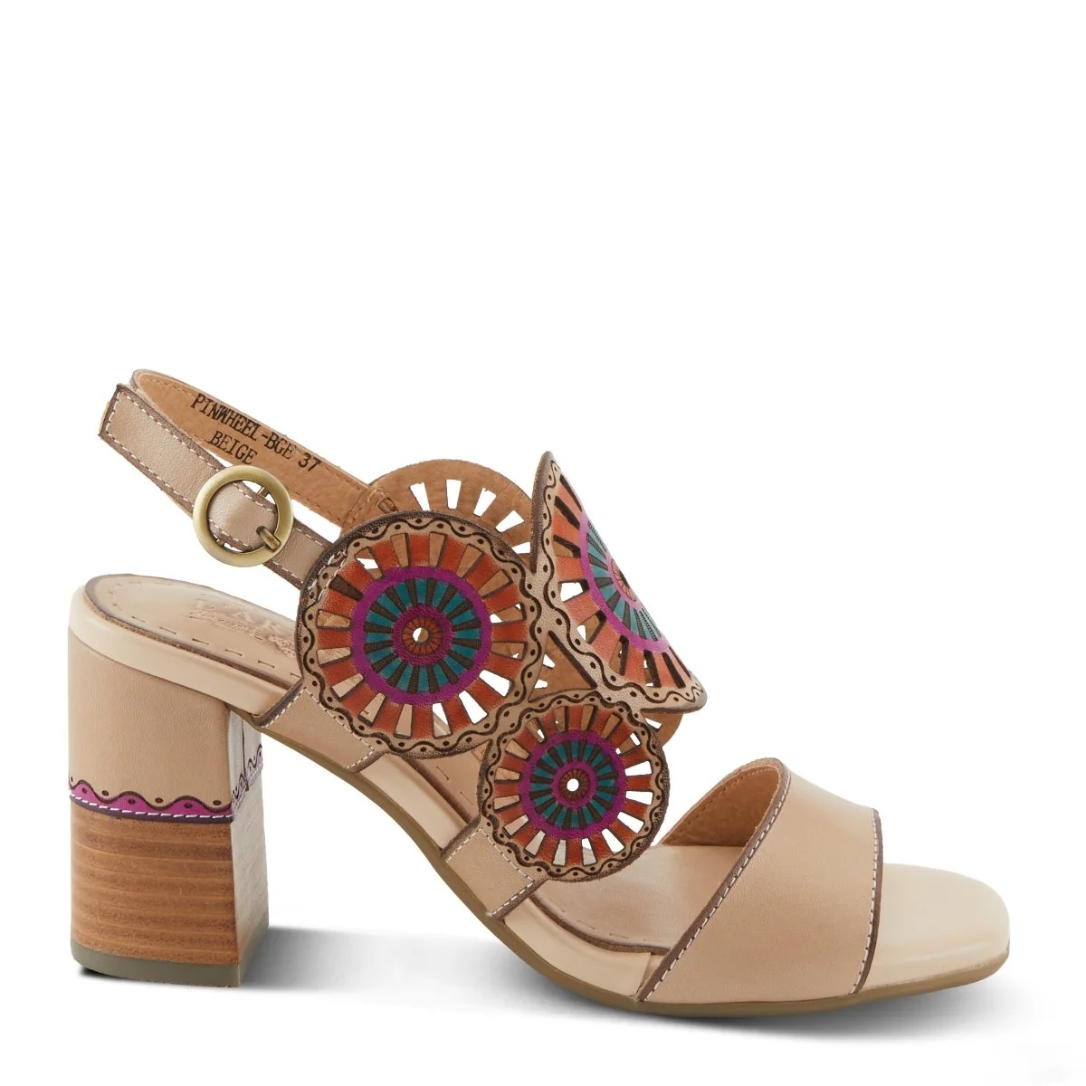 Spring Step Shoes L'Artiste Pinwheel Women’s Leather Sandals - Image 5