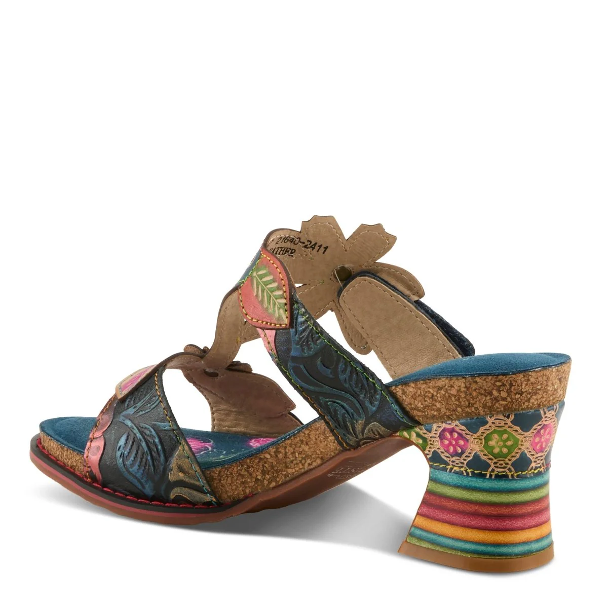 Spring Step Shoes L'Artiste Rossie Heeled Sandals Women's Leather Multicolor - Image 15