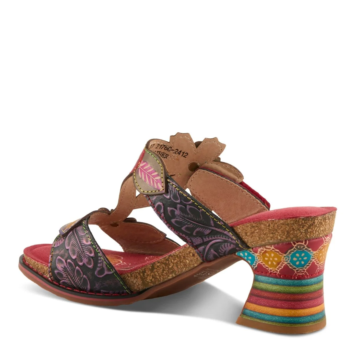 Spring Step Shoes L'Artiste Rossie Heeled Sandals Women's Leather Multicolor - Image 22
