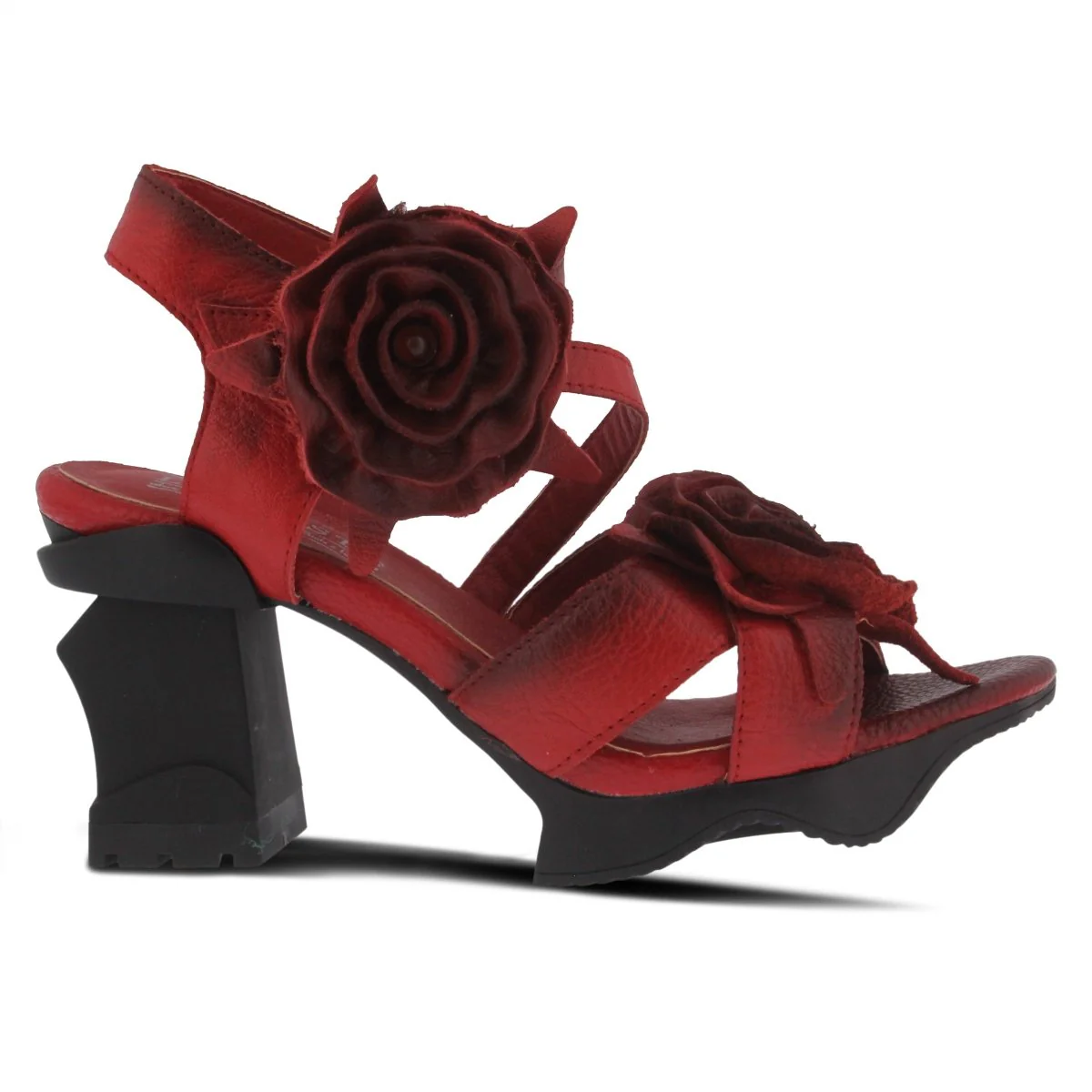 Spring Step Shoes L'Artiste Shelly Ankle Strap Sandal Women’s Hand Painted Leather - Image 12