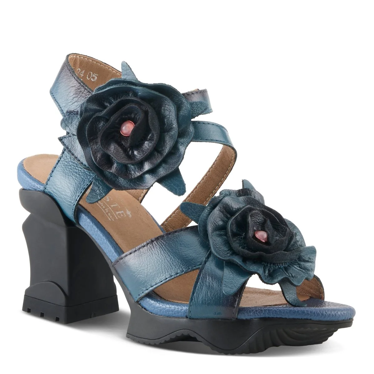 Spring Step Shoes L'Artiste Shelly Ankle Strap Sandal Women’s Hand Painted Leather - Image 27