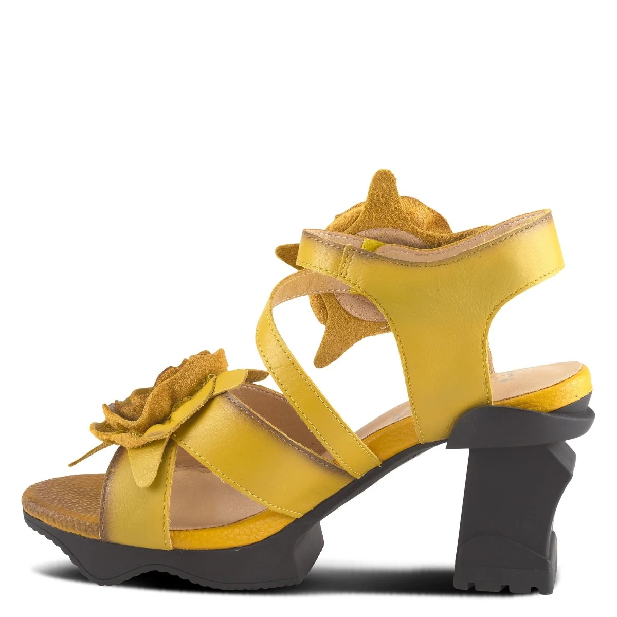 Spring Step Shoes L'Artiste Shelly Ankle Strap Sandal Women’s Hand Painted Leather - Image 3