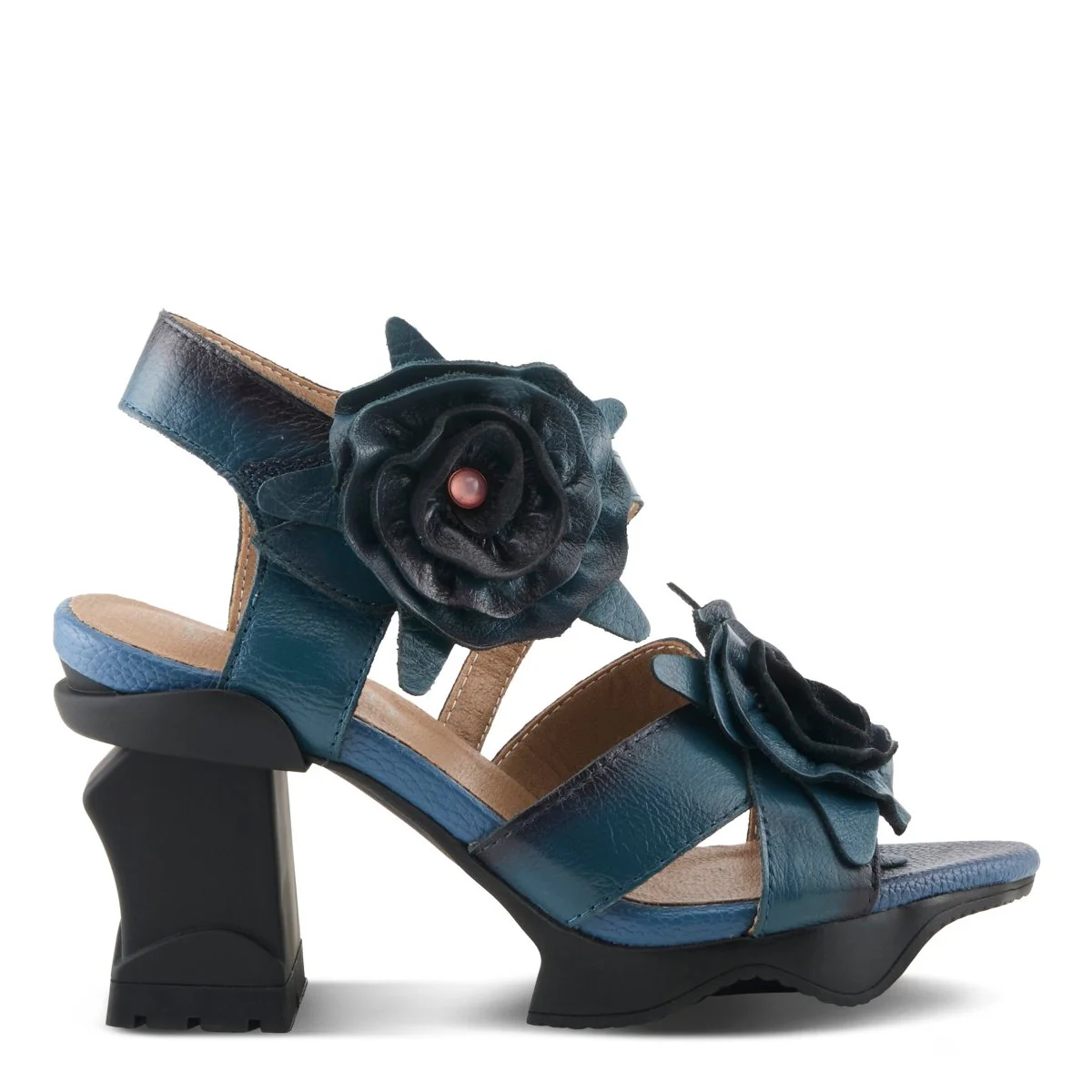 Spring Step Shoes L'Artiste Shelly Ankle Strap Sandal Women’s Hand Painted Leather - Image 31