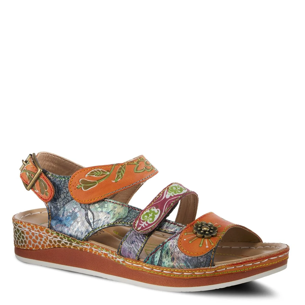 Spring Step Shoes L'Artiste Sumacah Sandal Women's Hand Painted Leather - Image 22