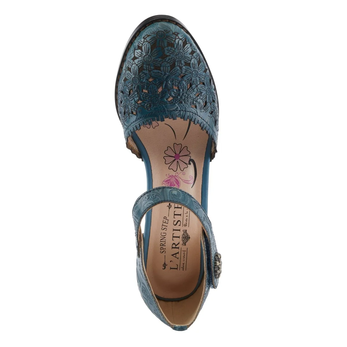 Spring Step Shoes L'Artiste Visionary Ankle Strap Shoe Women’s Hand Painted Leather - Image 36