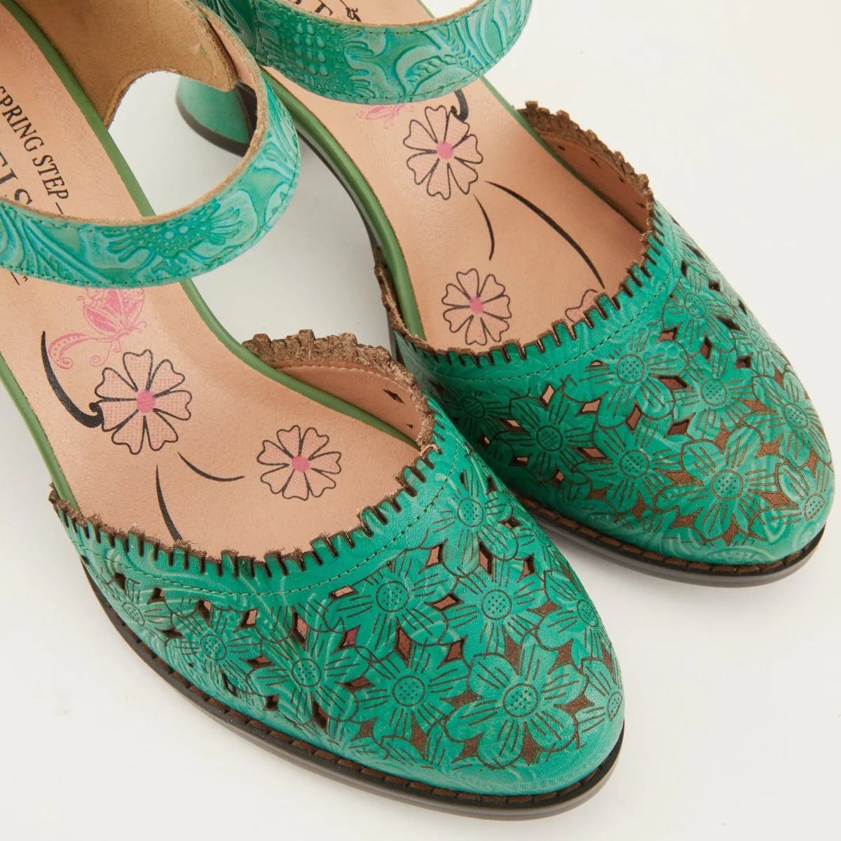 Spring Step Shoes L'Artiste Visionary Ankle Strap Shoe Women’s Hand Painted Leather - Image 8
