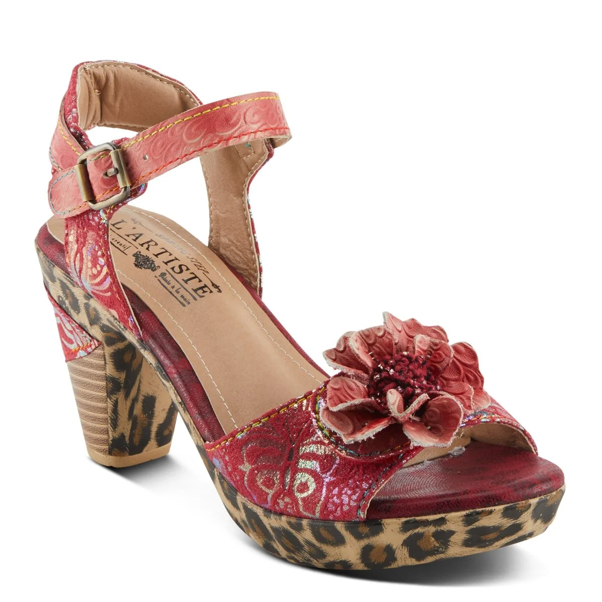 Spring Step Shoes L'Artiste Wildcat Sandals Women's Leather Combo - Image 24