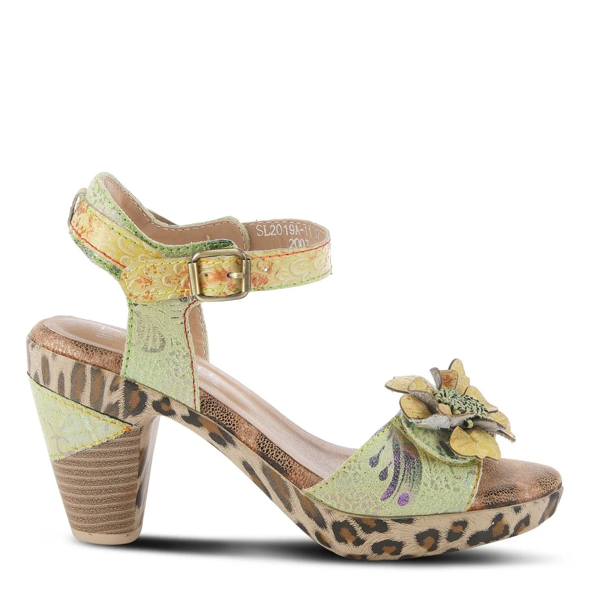 Spring Step Shoes L'Artiste Wildcat Women's Floral Heeled Sandals - Image 21