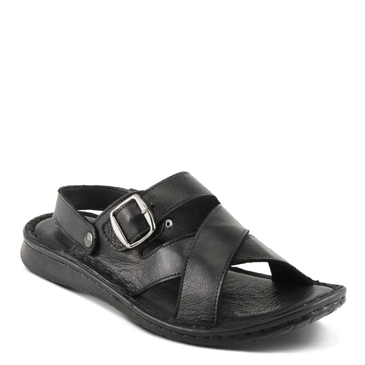 Spring Step Shoes Nofar Men's Black Leather Sandals