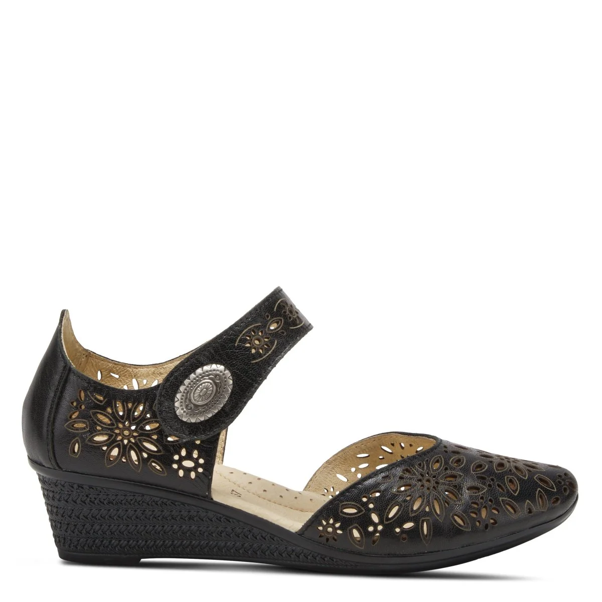 Spring Step Shoes Nougat Mary Jane Women's Leather Wedge Shoe - Image 36