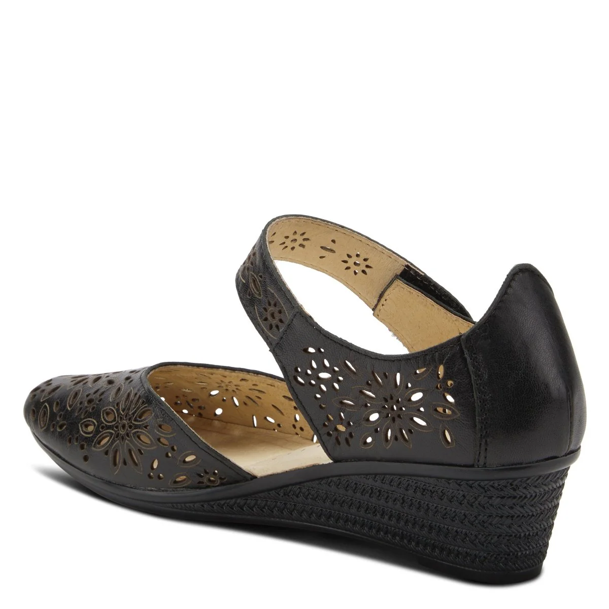 Spring Step Shoes Nougat Mary Jane Women's Leather Wedge Shoe - Image 38