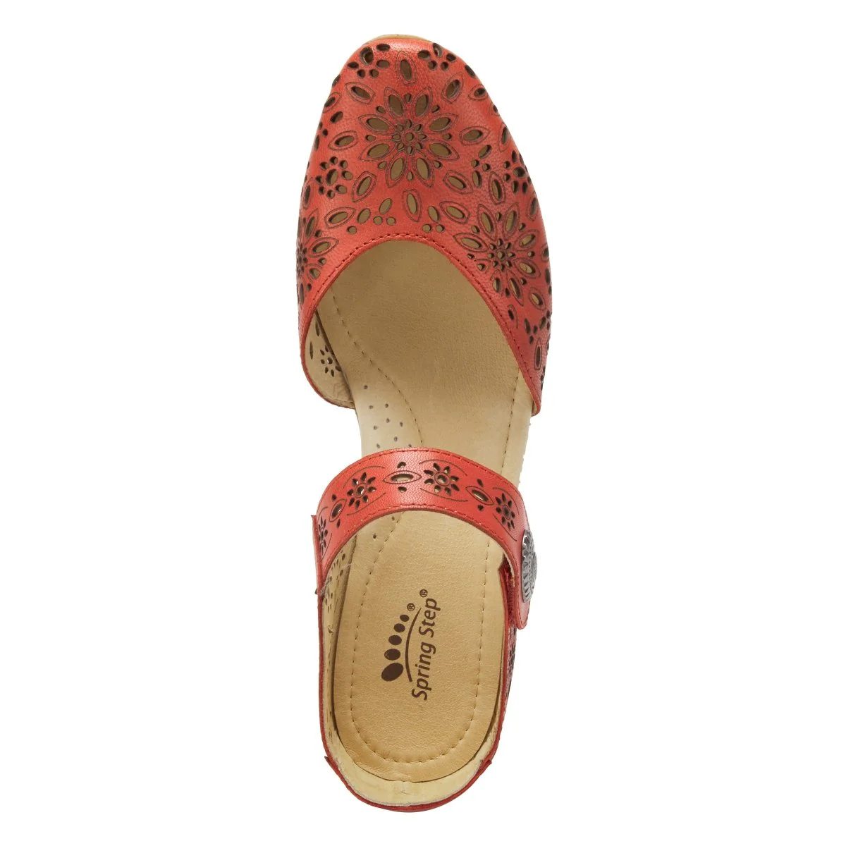Spring Step Shoes Nougat Mary Jane Women's Leather Wedge Shoe - Image 6