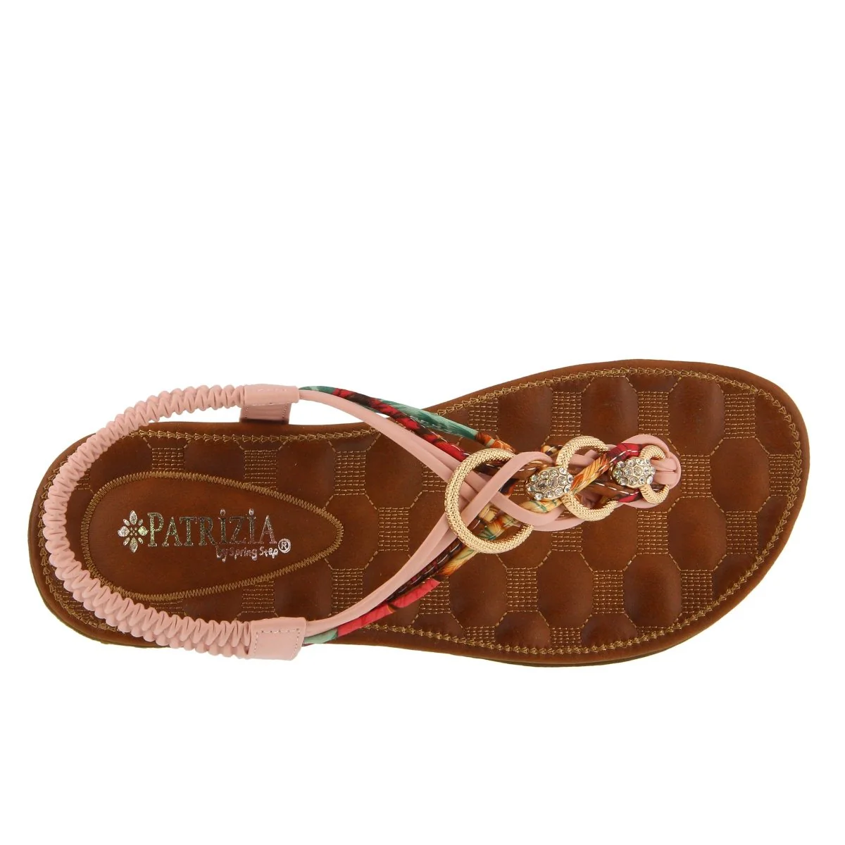 Spring Step Shoes Patrizia Gadelina Women's Sandals Floral Rhinestones - Image 22