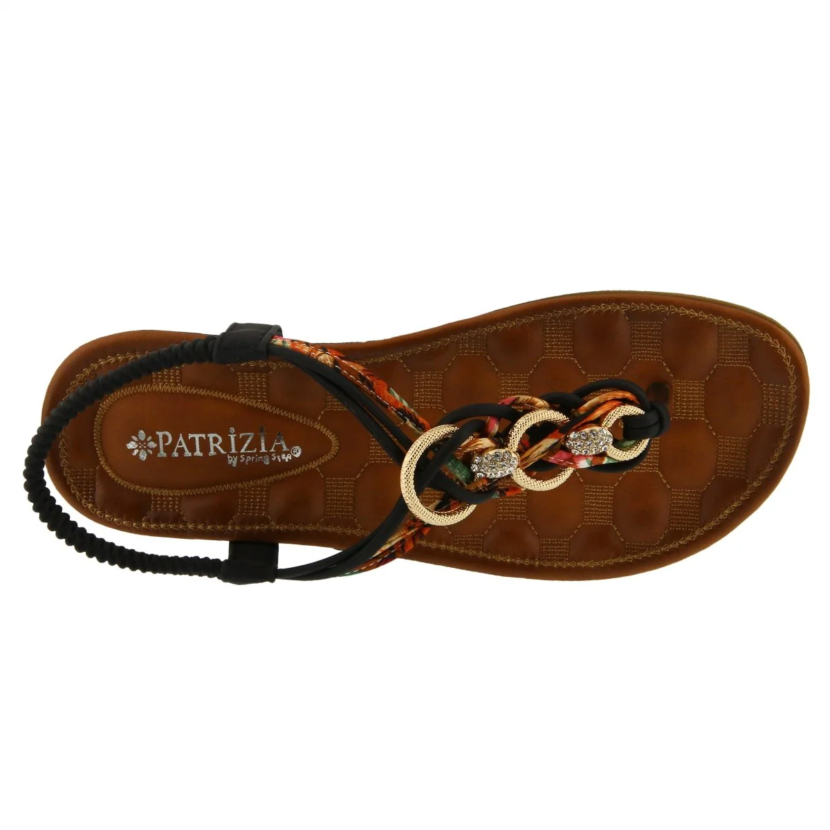 Spring Step Shoes Patrizia Gadelina Women's Sandals Floral Rhinestones - Image 28