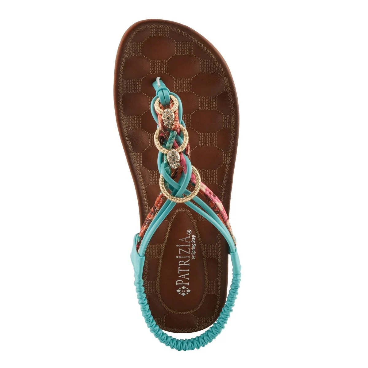 Spring Step Shoes Patrizia Gadelina Women's Sandals Floral Rhinestones - Image 34