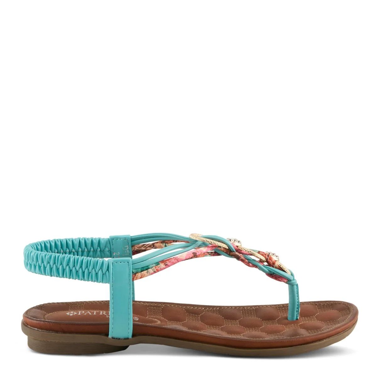 Spring Step Shoes Patrizia Gadelina Women's Sandals Floral Rhinestones - Image 36