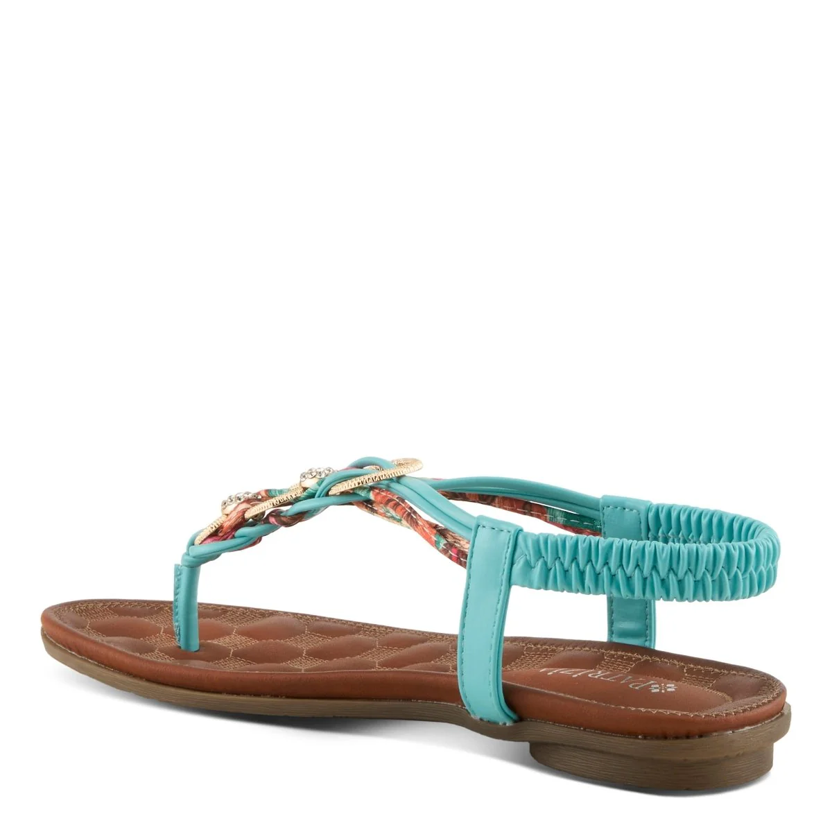 Spring Step Shoes Patrizia Gadelina Women's Sandals Floral Rhinestones - Image 38
