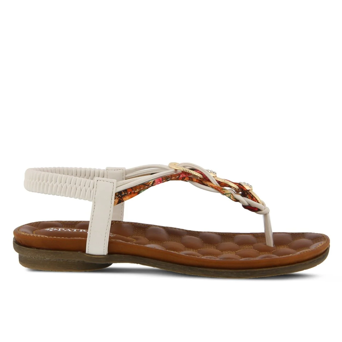 Spring Step Shoes Patrizia Gadelina Women's Sandals Floral Rhinestones - Image 5