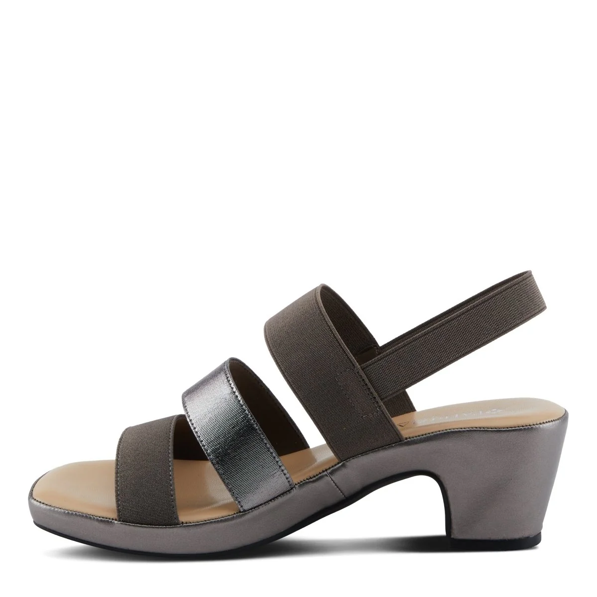 Spring Step Shoes Patrizia Marzula Women’s Metallic Textile Sandals - Image 2