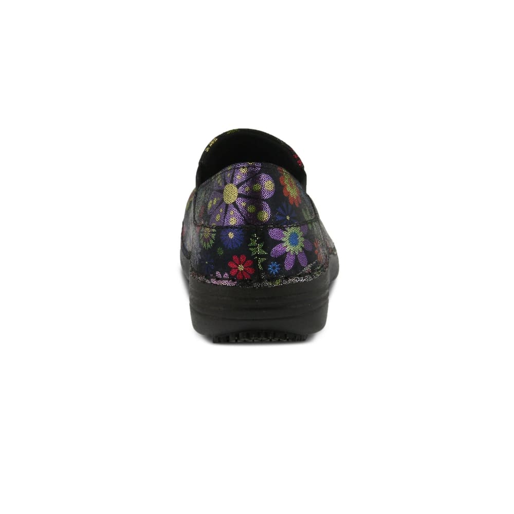 Spring Step Shoes Professional Manila Flpwr Women's Black Multi Slip On Shoes - Image 5