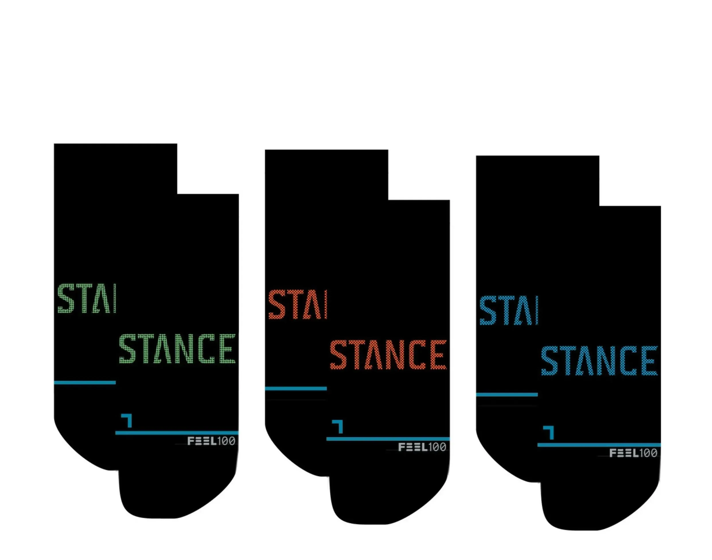 Stance Feel 100 Prime Tab Ankle Socks Three Pack Athletic