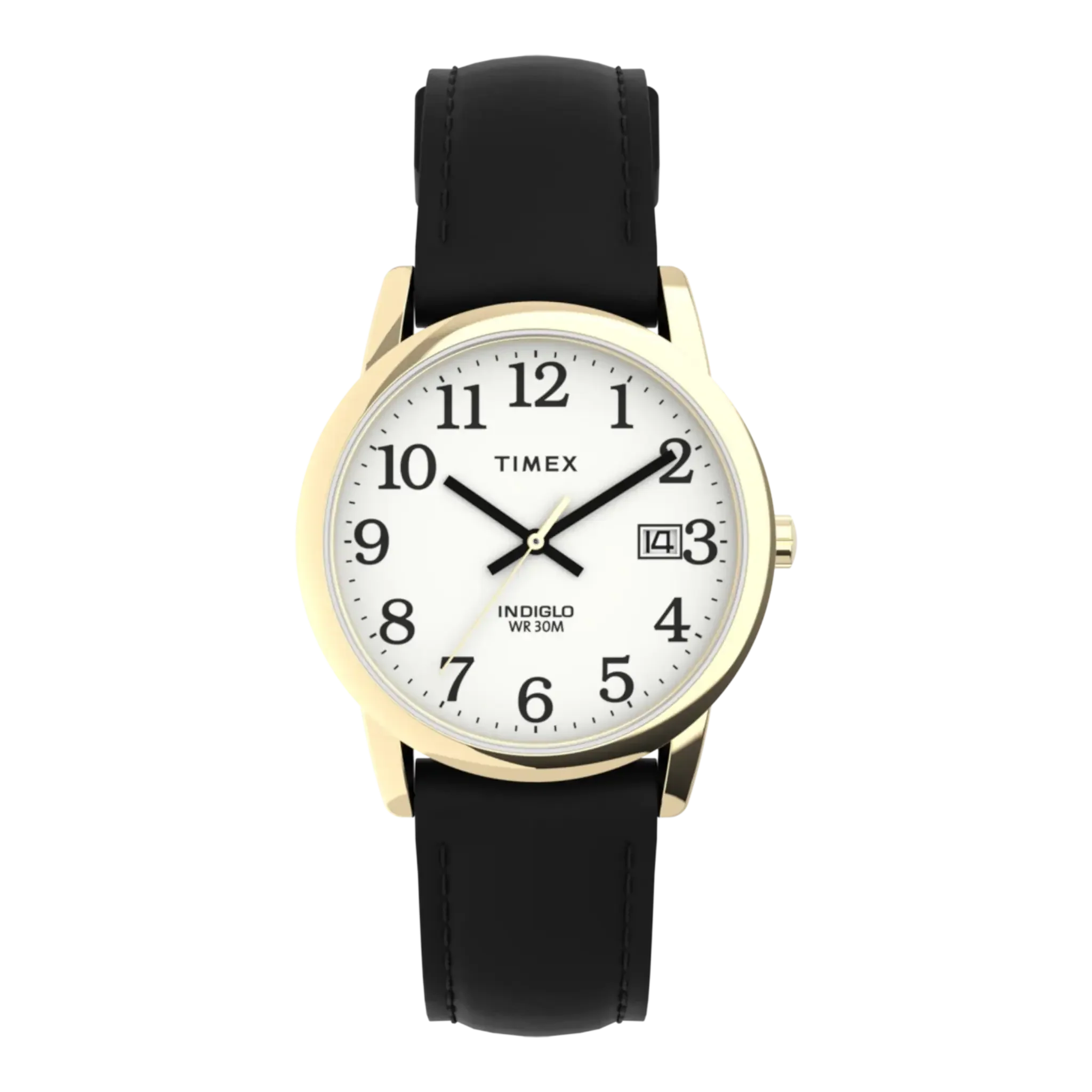 Timex Easy Reader 35mm Watch – Classic Leather Strap Analog Timepiece