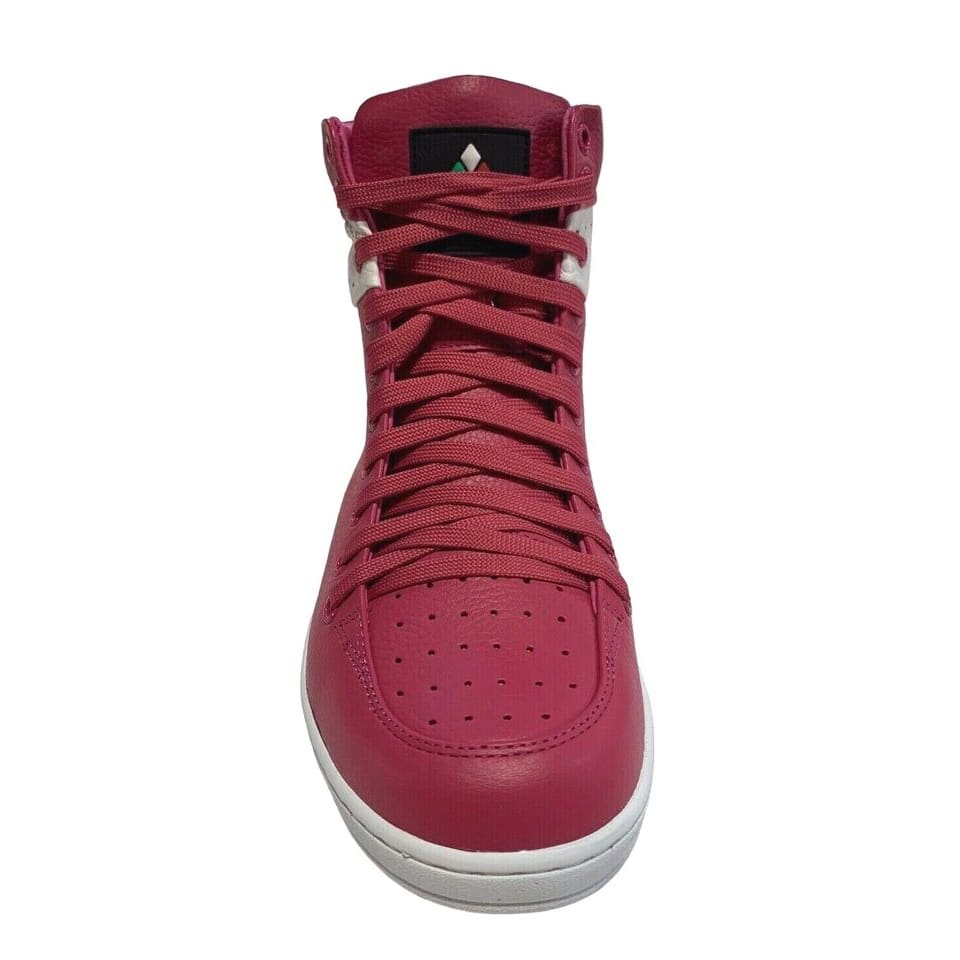 Travel Fox 900 Series Men's Fuchsia and White Leather High Top Sneakers 916101 142 - Image 4