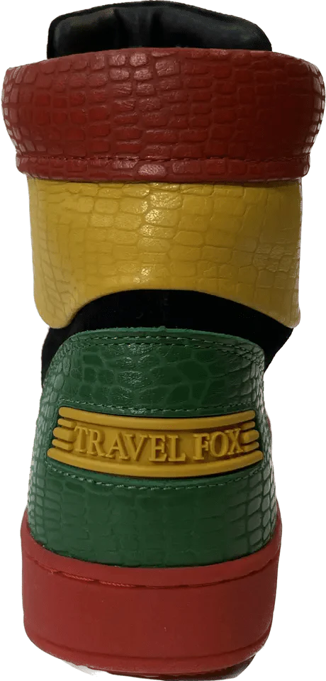 Travel Fox 900's High Top Sneakers Men’s Multicolor Black Red Green Yellow Leather and Suede 922721-233 - Image 4