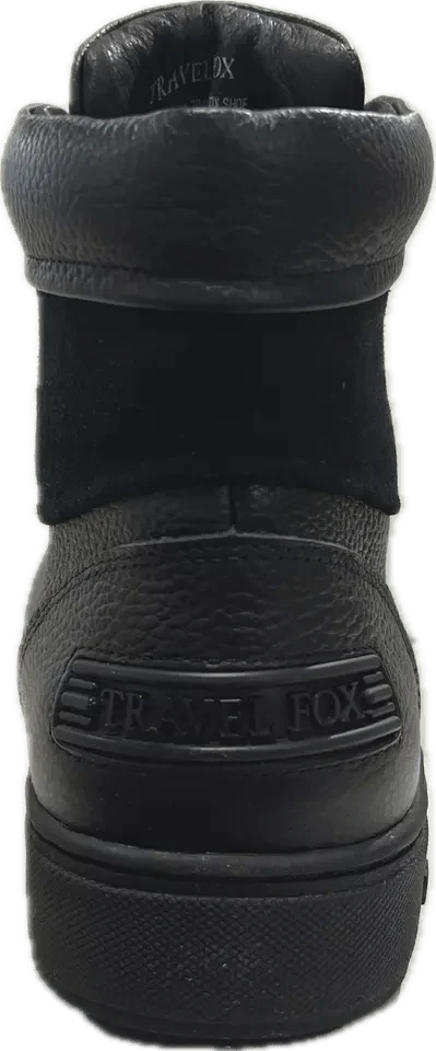 Travel Fox 900's High Top Sneakers Men's Black Leather 915620-101 - Image 4