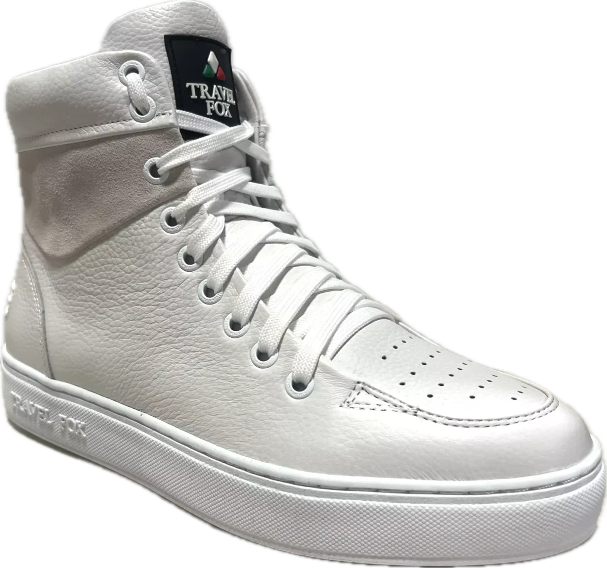 Travel Fox High Top Men's 900 Series White Leather and Suede 915620-107