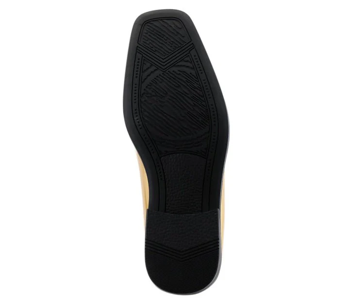 Viotti 179 Gold Men’s Patent Leather Derby Shoes - Image 7