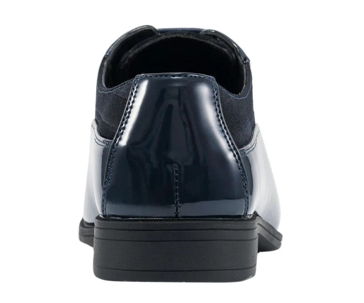 Viotti 179 Navy Men’s Patent Leather Derby Shoes - Image 5