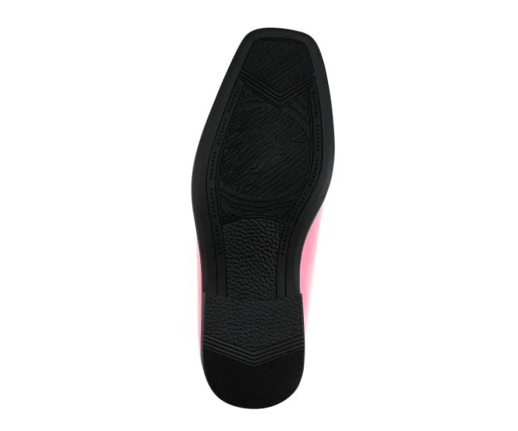 Viotti Patent Leather Derby Shoes 179 Pink - Image 7